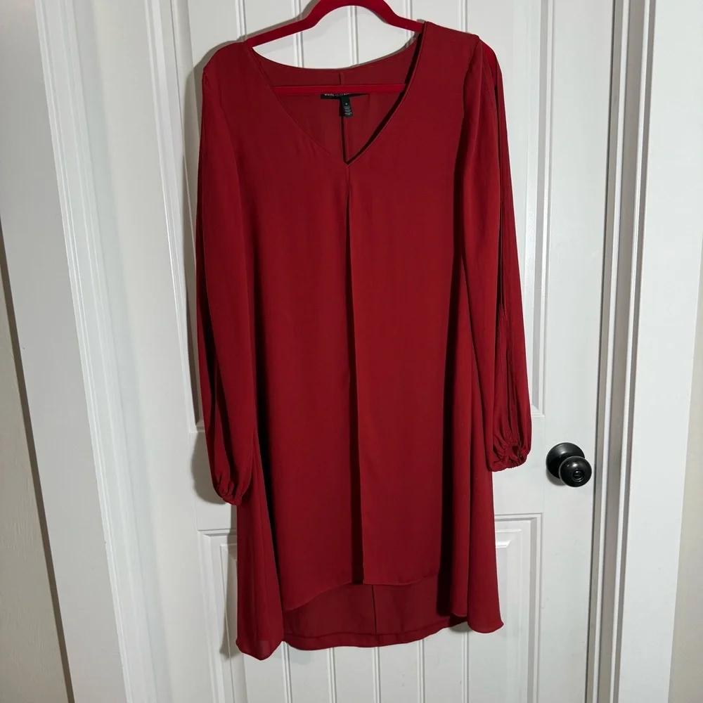 WHBM Hi Low Cold Shoulder Dress - Picture 1 of 7